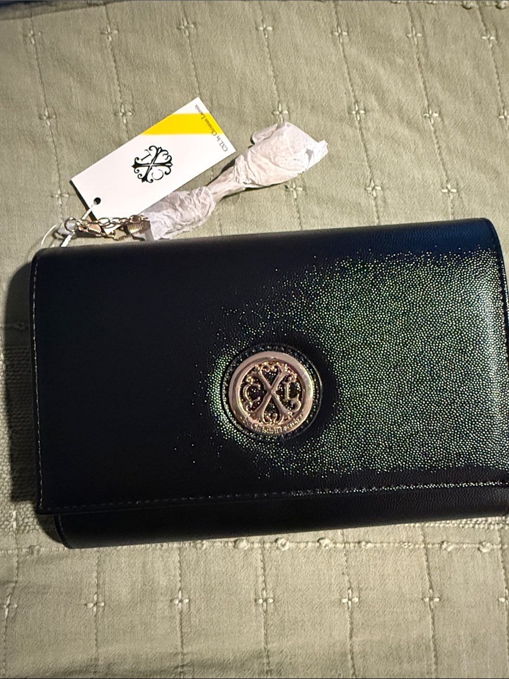 ⭐️$25⭐️CXL by Christian Lacroix Luxurious black Women's Clutch/shoulder bag. NWT